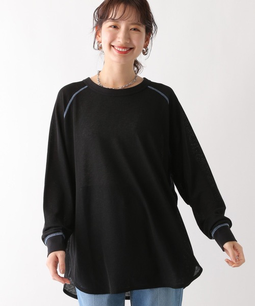 LEPSIM tシャツ シアーワッフルチュニック 108070 レディース