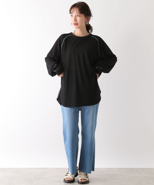 LEPSIM tシャツ シアーワッフルチュニック 108070 レディース