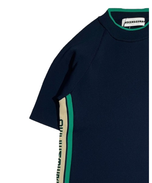 DECEMBERMAY ポロシャツ Half sleeve rib knit メンズ