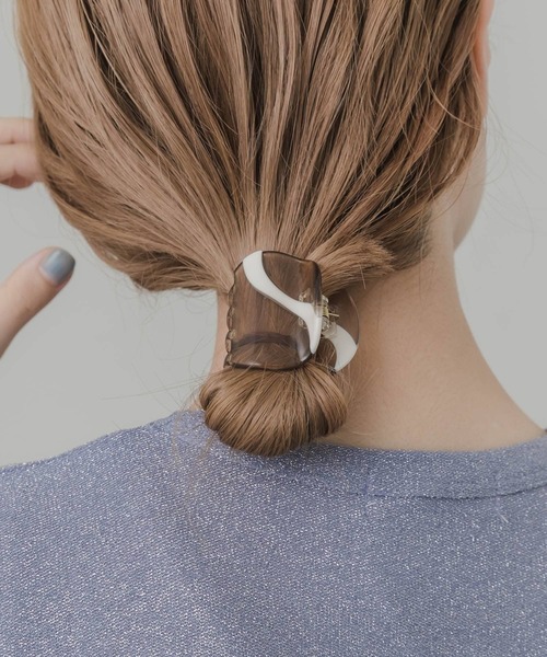ヘアクリップ 「NiiNa」フラワーツイストヘアクリップ