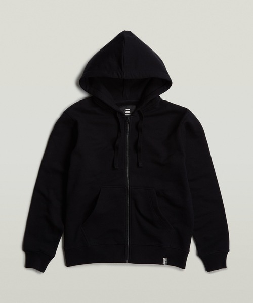 G-STAR RAW パーカー ESSENTIAL RELAXED ZIP THRU HOODED SWEATER/ワン