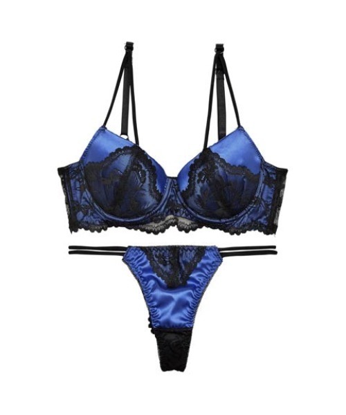 ブラジャー ショーツセット ボタニカル ストリング レース 育乳