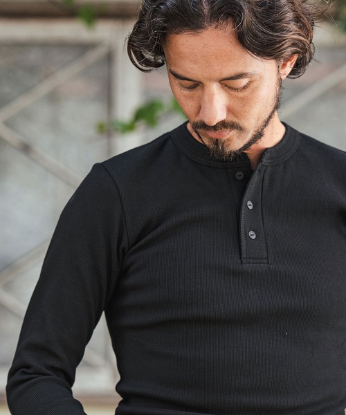 CAMBIO（カンビオ） tシャツ mlt4853- ヘビーウエイトフライスヘンリー