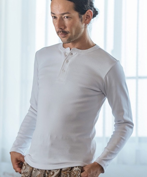 CAMBIO（カンビオ） tシャツ mlt4853- ヘビーウエイトフライスヘンリー