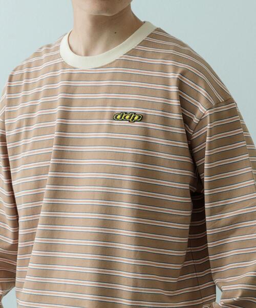 ddp（ディーディーピー） tシャツ ddp Retro Border Ringer Long