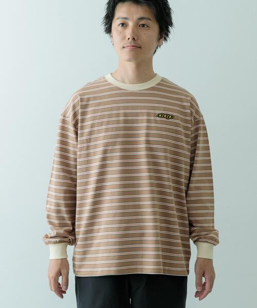 ddp（ディーディーピー） tシャツ ddp Retro Border Ringer Long