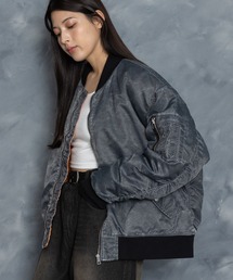ma1 ma-1 Vintage-like heavy nylon twill MA-1 blouson/ヴィンテージライク ヘビーナイロンツイル M｜ZOZOTOWN Yahoo!店