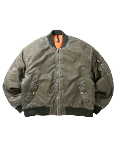 ジャケット・アウター MA-1 Starting Over ma1 ma-1 Vintage-like heavy nylon twill MA-1