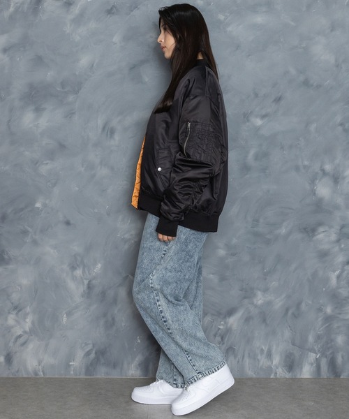 ジャケット・アウター MA-1 Starting Over ma1 ma-1 Vintage-like heavy nylon twill MA-1