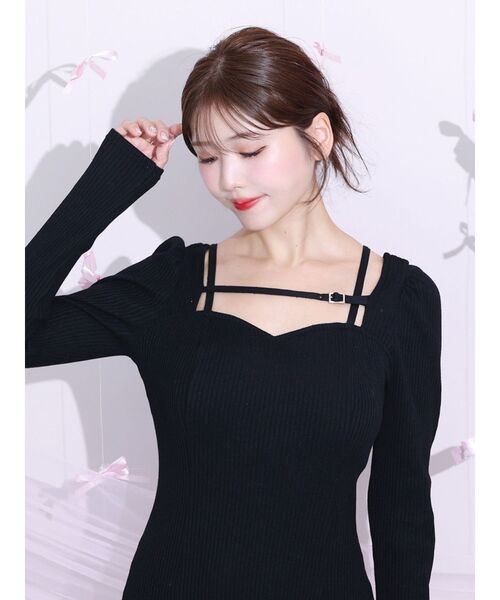 【美品】EATMEベルテッドリブワンピース EATME ワンピース ベルテッドリブワンピース : ZOZOTOWN Yahoo