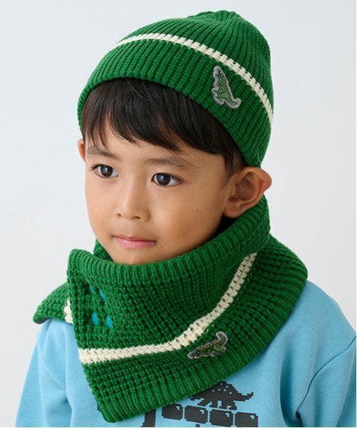 kladskap（クレードスコープ） マフラー 恐竜ワッペンリバーシブル