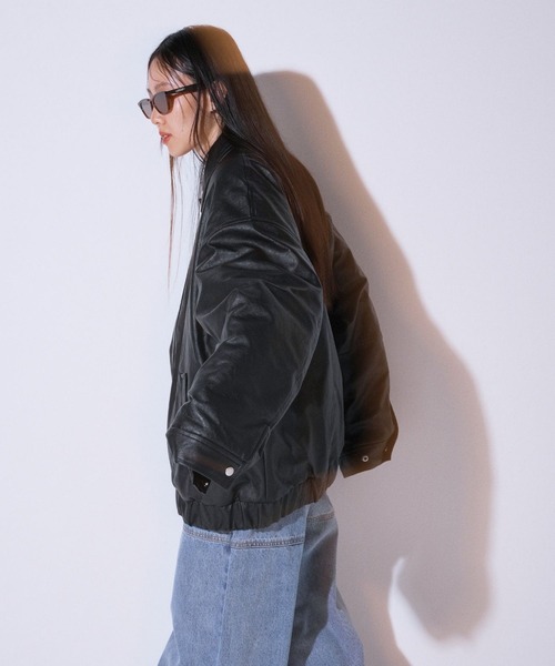 YOOU ブルゾン アウター Over leather blouson (オーバーレザー YOOU ブルゾン アウター Over leather blouson (オーバーレザー
