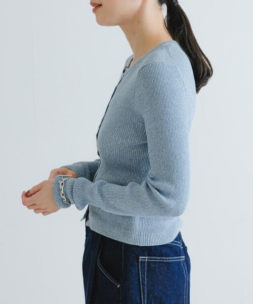 URBAN RESEARCH カーディガン 「UR TECH」メランジコットン
