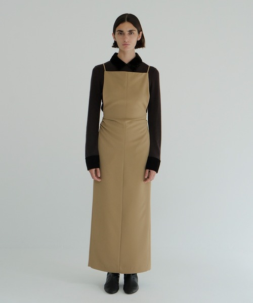 ワンピース Drape neck dress CLANE（クラネ） ワンピース SQUARE DRAPE ONEPIECE : ZOZOTOWN Yahoo