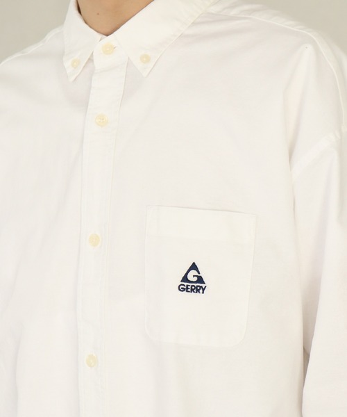 GERRY シャツ 「GERRY/ジェリー」ワンポイント刺繍ロゴ ボタン