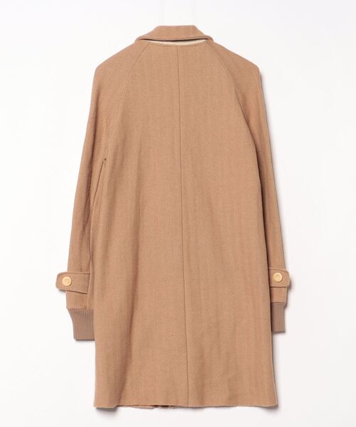 sacai（サカイ） ヘリンボーン ステンカラーコート 1 オレンジ メンズ