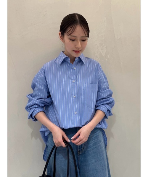 「Mila Owen」 長袖シャツ FREE ブルー レディース Mila Owen 「Mila Owen」 長袖シャツ FREE ブルー レディース