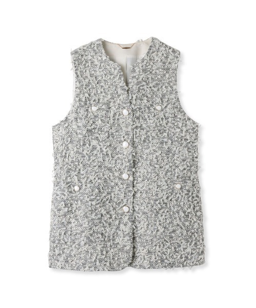 Viaggio Blu（ビアッジョブルー） ベスト ジレ ファンシーツイードジレ