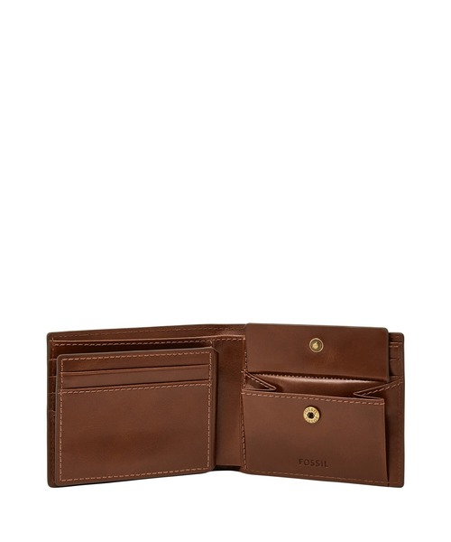 Fossil フォッシル 三つ折り財布 財布 ジェイデン レザー ブラウン FOSSIL（フォッシル） 財布 三つ折り財布 レディース レザー ブラウン