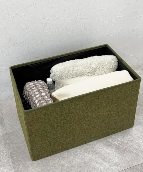 収納 「収納力抜群・椅子にもなる」ストレージスツール「カラー」(W48cm) / 284428 | LAKOLE | 05