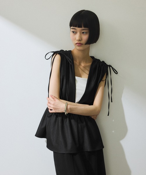 【WEB限定】・【新色追加】ペプラムビスチェ ADAM ET ROPE' 「WEB限定」・「新色追加」ペプラムビスチェ
