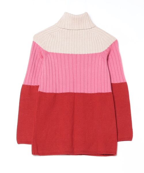 「iliann loeb」 タートルネックニット FREE レッド レディース_画像2