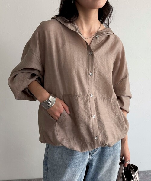 シアーフーディブルゾン シアーフーディーブルゾン（ブルゾン）｜AZUL BY MOUSSY