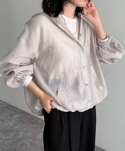 シアーフーディブルゾン シアーフーディーブルゾン（ブルゾン）｜AZUL BY MOUSSY