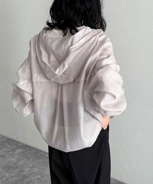 シアーフーディブルゾン AZUL BY MOUSSY ブルゾン アウター シアーフーディーブルゾン