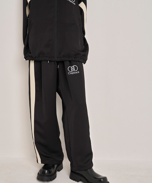 Nora Lily パンツ 「Nora Lily」Wide Straight Line Track Pants