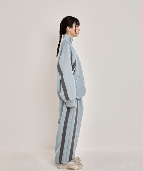 Nora Lily パンツ 「Nora Lily」Wide Straight Line Track Pants