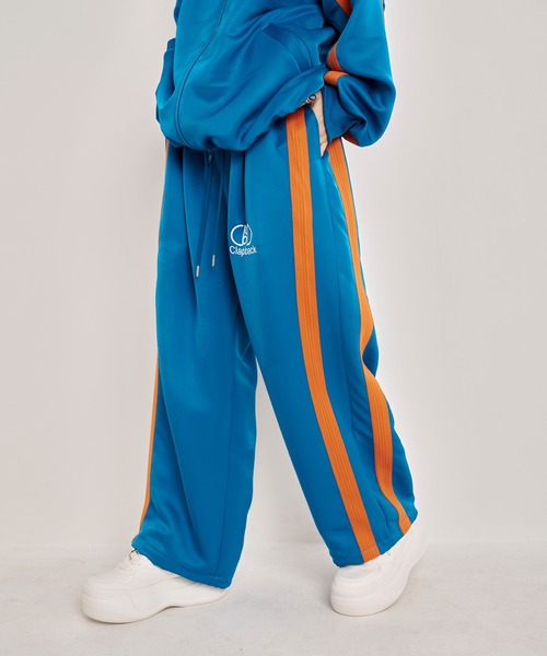 パンツ TRACK PANTS side line track pants / black （サイドライントラックパンツ