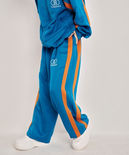 パンツ Track Suit Straight Pants Nora Lily パンツ 「Nora Lily」Wide Straight Line Track Pants