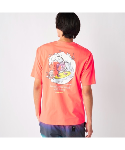 RUSTY(ラスティ) tシャツ ブランド ロゴ バックプリント UVカット RUSTY(ラスティ) tシャツ ブランド ロゴ バックプリント UVカット