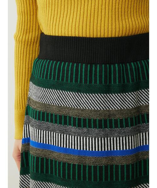 「Green Parks」 「YE LiBARE」ニットスカート FREE グリーン レディース_画像5