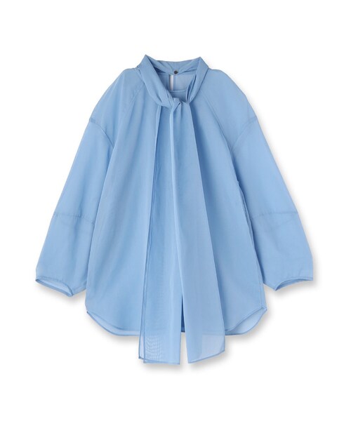 ドレステリア 2WAY ボウタイデニムブラウス シャツ 長袖 36 青 DRESSTERIOR（ドレステリア）の「◇【2WAY】ボウタイデニムブラウス