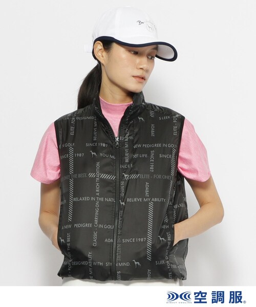 値引きする adabat ベスト ジレ 「ファン別売り」「空調服（R）」ロゴ レディースウェア