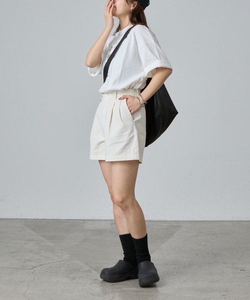 COLONY 2139 パンツ 2タックコットンツイルショートパンツ