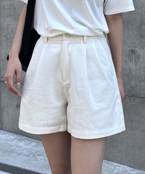 COLONY 2139 パンツ 2タックコットンツイルショートパンツ