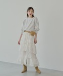 tシャツ 「7分袖」肩リボンワンショルルーズス...の詳細画像2
