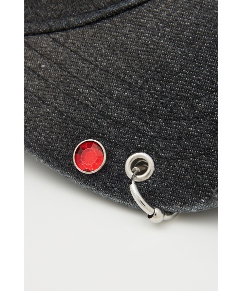 SLY DAMAGE PIERCE キャップ NVY 新品 DAMAGE PIERCE CAP ダメージ ピアス キャップ（キャップ）｜SLY