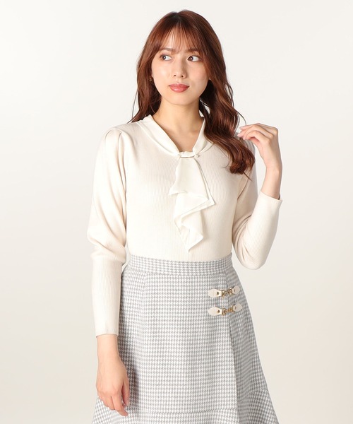 「LAISSE PASSE」 長袖ニット MEDIUM キナリ レディース
