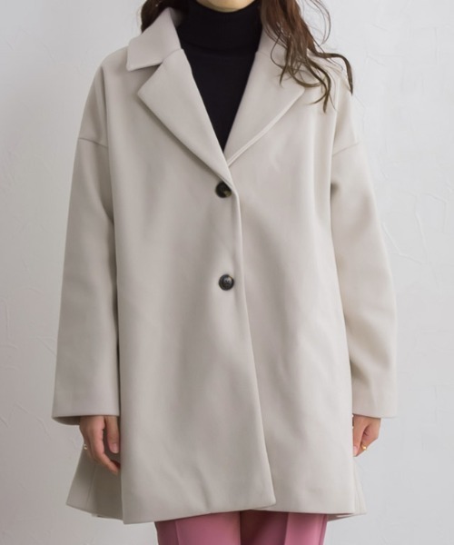 「Pierrot」 チェスターコート L アイボリー レディース_画像7