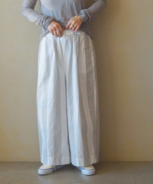 JOURNAL STANDARD LUXE パンツ ストライプバフ タックイージー