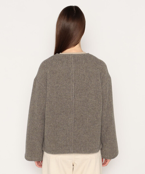 Danton（ダントン） ノーカラージャケット 38 ダークグリーン