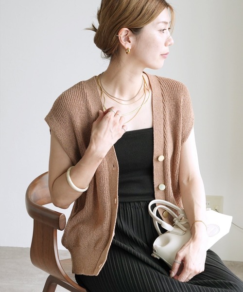 ベスト ジレ KNIT RIBON VEST レディース ベスト ジレ GLITTER KNIT VEST レディース : ZOZOTOWN Yahoo!店