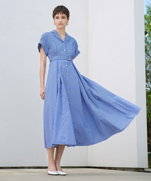 allureville（アルアバイル） シャツワンピース ストライプドレス