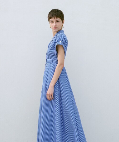 allureville（アルアバイル） シャツワンピース ストライプドレス