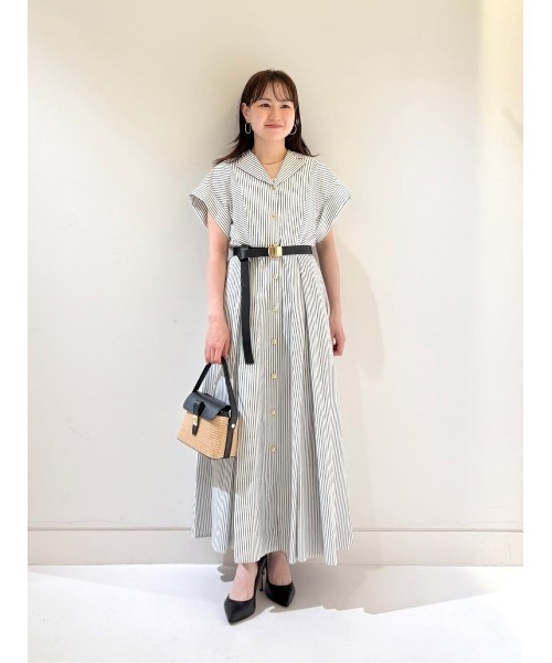 allureville（アルアバイル） シャツワンピース ストライプドレス