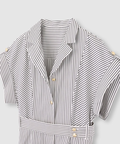 allureville（アルアバイル） シャツワンピース ストライプドレス